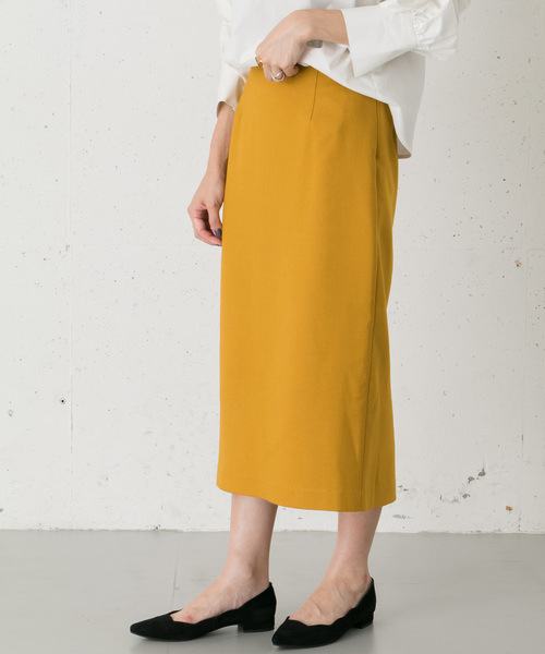 URBAN RESEARCH ROSSO WOMEN(アーバンリサーチ ロッソ)の「シンプルタイトスカート(スカート・レディース・ブラック/ブラウン/イエロー系その他・38/36)」の4枚目の写真