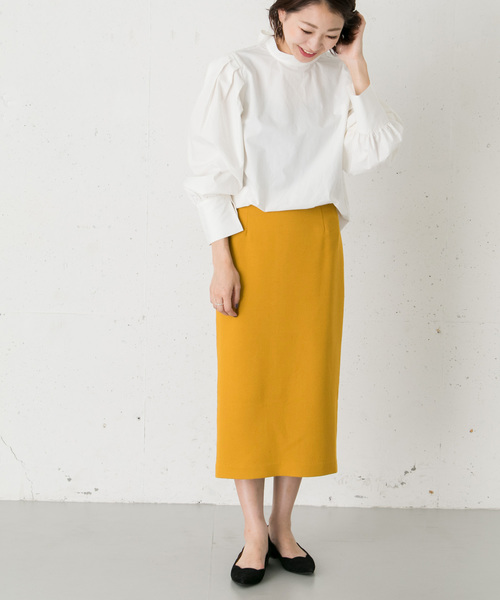 URBAN RESEARCH ROSSO WOMEN(アーバンリサーチ ロッソ)の「シンプルタイトスカート(スカート・レディース・ブラック/ブラウン/イエロー系その他・38/36)」の6枚目の写真