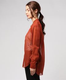AURALEE　オーラリー　バンドカラー半袖シャツ　WOMEN０サイズ AURALEE オーラリー バンドカラー 半袖シャツ｜Yahoo!フリマ（旧