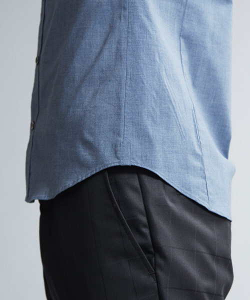 5351 POUR LES HOMMES（ゴーサンゴーイチプールオム）の「ライトストレッチブロードシャツ（シャツ/ブラウス・メンズ・ブラック/オフホワイト/インディゴブルー・44/46/48/50）」の11枚目の写真