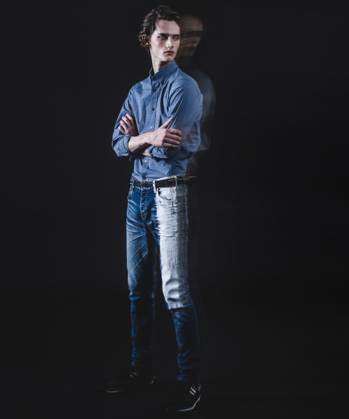 5351 POUR LES HOMMES（ゴーサンゴーイチプールオム）の「ライトストレッチブロードシャツ（シャツ/ブラウス・メンズ・ブラック/オフホワイト/インディゴブルー・44/46/48/50）」の15枚目の写真