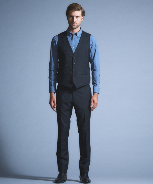 5351 POUR LES HOMMES（ゴーサンゴーイチプールオム）の「ライトストレッチブロードシャツ（シャツ/ブラウス・メンズ・ブラック/オフホワイト/インディゴブルー・44/46/48/50）」の17枚目の写真