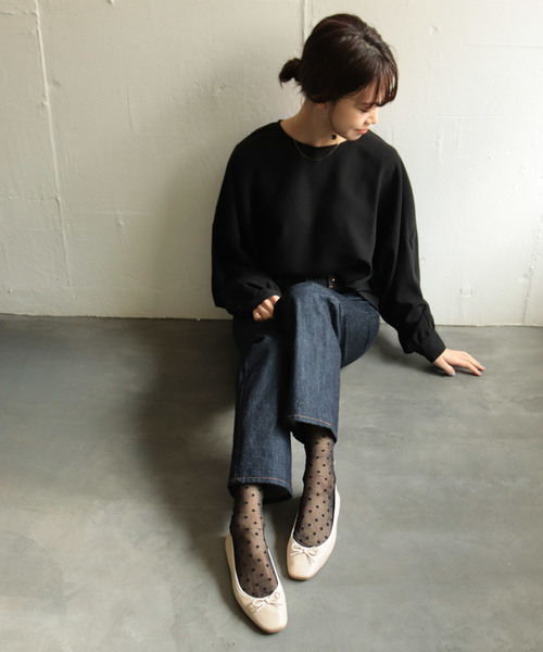 SESTO（セスト）の「スクエアトゥバレエシューズ（バレエシューズ・レディース・ブラック/シルバー/ゴールド/アイボリー/カモフラージュ/ブラック系その他/レオパード/パイソン/ブラウン系その他/チェック・22.5cm/23.5cm/24.5cm/25.5cm/23.0cm/24.0cm/22.0cm）」の21枚目の写真