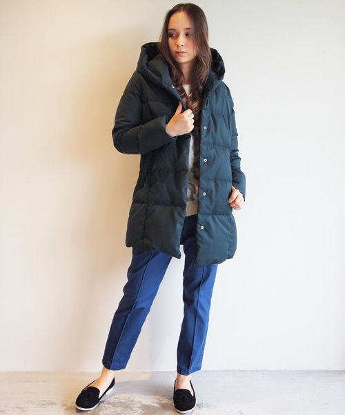 UNITED ARROWS ネイビー ロングダウンコート ユナイテッドアローズ