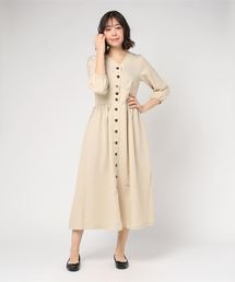 STYLEBLOCK（スタイルブロック）の「ツイルVネックロングシャツワンピース（シャツワンピース）」