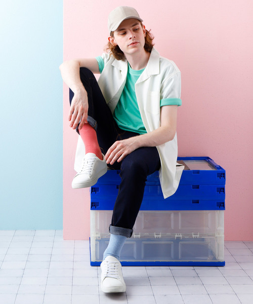 EMMA CLOTHES（エマクローズ）の「ミニマルデザインローカットスニーカー（スニーカー・メンズ・ホワイト/ブラック・S/M/L）」の17枚目の写真