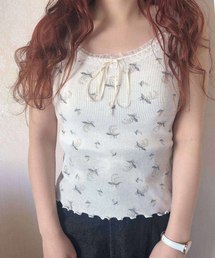 one after another NICE CLAUP | 【petite】original print thermal camisole(タンクトップ)