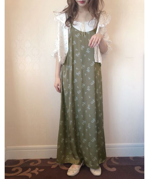 one after another NICE CLAUP（ワンアフターアナザーナイスクラップ）の「【petite by NICE CLAUP】original print thermal camisole（タンクトップ・レディース・オフホワイト/その他/レッド系その他・FREE）」の12枚目の写真