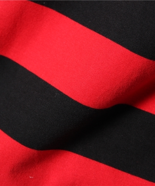 ROTAR（ローター）の「Border L/S Tee （Tシャツ/カットソー・メンズ・ブラック×グレー/ブラック×ホワイト/ブラック×レッド・LARGE/MEDIUM）」の10枚目の写真