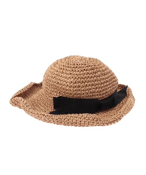 AMERICAN HOLIC（アメリカンホリック）の「コットンペーパーハット（ハット・レディース・ナチュラル/ブラウン・FREE）」の3枚目の写真