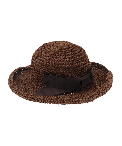 AMERICAN HOLIC（アメリカンホリック）の「コットンペーパーハット（ハット・レディース・ナチュラル/ブラウン・FREE）」の4枚目の写真