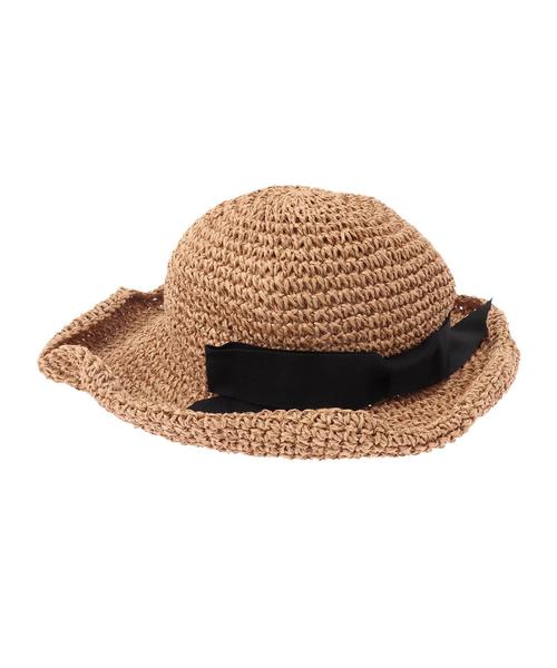 AMERICAN HOLIC（アメリカンホリック）の「コットンペーパーハット（ハット・レディース・ナチュラル/ブラウン・FREE）」の6枚目の写真