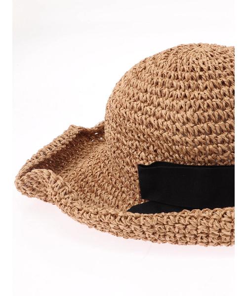 AMERICAN HOLIC（アメリカンホリック）の「コットンペーパーハット（ハット・レディース・ナチュラル/ブラウン・FREE）」の7枚目の写真