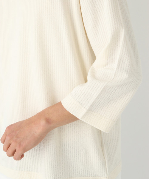 GLOBAL WORK（グローバルワーク）の「サッカーレイヤードT7分袖/825402（Tシャツ/カットソー・メンズ・ホワイト/ネイビー/ライトグリーン・LARGE/SMALL/MEDIUM/X-LARGE）」の15枚目の写真