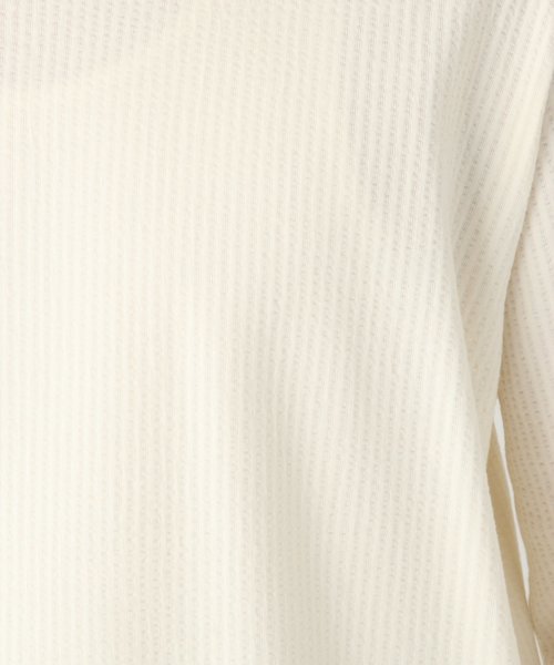 GLOBAL WORK（グローバルワーク）の「サッカーレイヤードT7分袖/825402（Tシャツ/カットソー・メンズ・ホワイト/ネイビー/ライトグリーン・LARGE/SMALL/MEDIUM/X-LARGE）」の7枚目の写真