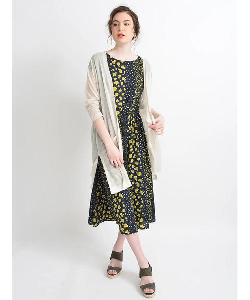 YECCA VECCA（イェッカヴェッカ）の「シアーニットロングカーディガン ●（カーディガン/ボレロ・レディース・ブラック/モカ/ホワイト系その他2・FREE）」の11枚目の写真