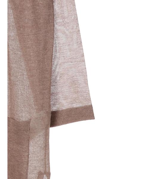 YECCA VECCA（イェッカヴェッカ）の「シアーニットロングカーディガン ●（カーディガン/ボレロ・レディース・ブラック/モカ/ホワイト系その他2・FREE）」の15枚目の写真