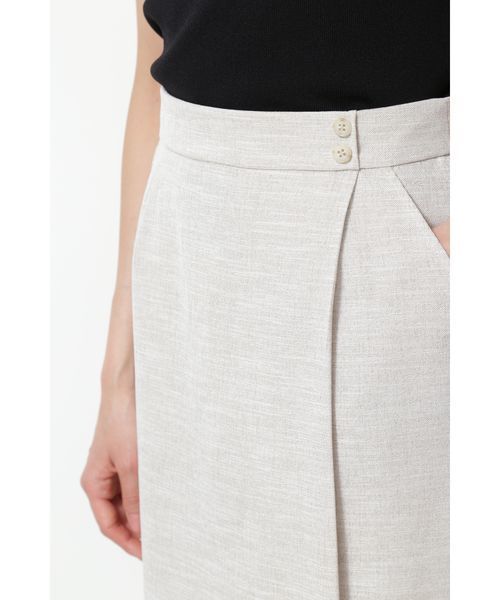 NATURAL BEAUTY BASIC（ナチュラルビューティーベーシック）の「リネンライクドビーセットアップ　スカート（スカート・レディース・ベージュ/ネイビー・LARGE/X-SMALL/SMALL/MEDIUM）」の16枚目の写真