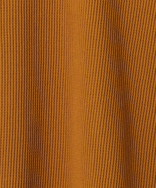 liflattie ships（リフラティ シップス）の「liflattie ships:ワッフル2WAYフレンチスリーブ◇（Tシャツ/カットソー・レディース・オフホワイト/ブラック/ベージュ/オレンジ/グリーン・SMALL/MEDIUM）」の14枚目の写真