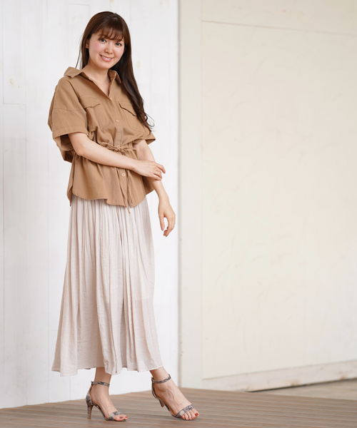 rps(アールピーエス)の「半袖ミリタリーシャツ(シャツ/ブラウス・レディース・アイボリー/ブラウン/ベージュ/カーキ・M)」の18枚目の写真