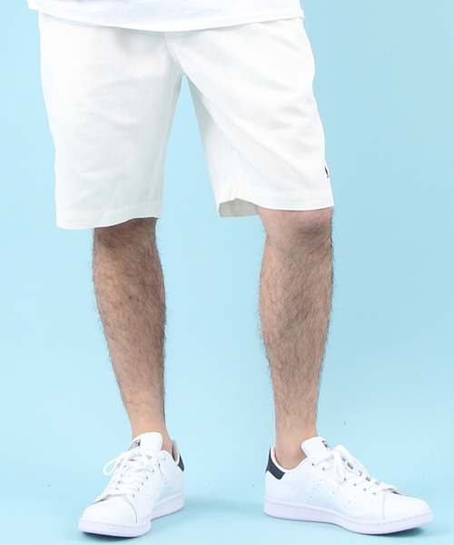 KANGOL(カンゴール)の「【別注】KANGOL×8(eight) コラボ リネンショートパンツ(チノパンツ・メンズ・ホワイト/ブラック/ベージュ/カーキ/ネイビー・MEDIUM/LARGE/X-LARGE)」の2枚目の写真