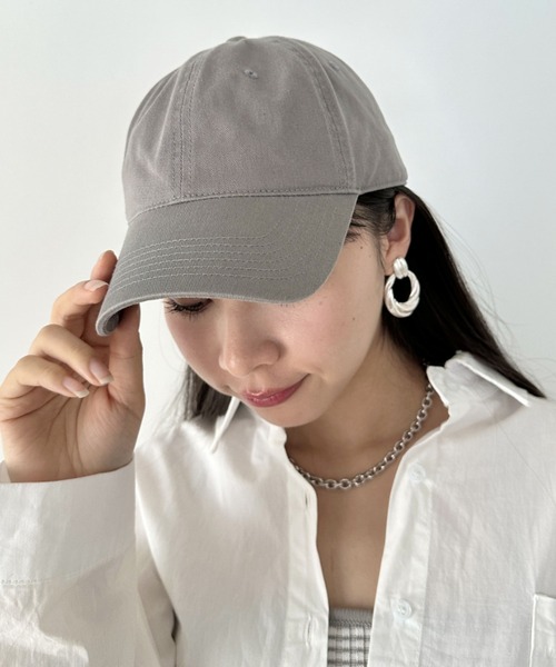 Champion（チャンピオン）の「【Champion】クラシック ウォッシュド コットン ベースボールキャップ / Classic Washed Twill Cap（キャップ・レディース・ブラック/ネイビー/グレー/カーキ/ホワイト/マルーン/ダークグリーン/パープル/レッド/ブルー・FREE）」の11枚目の写真