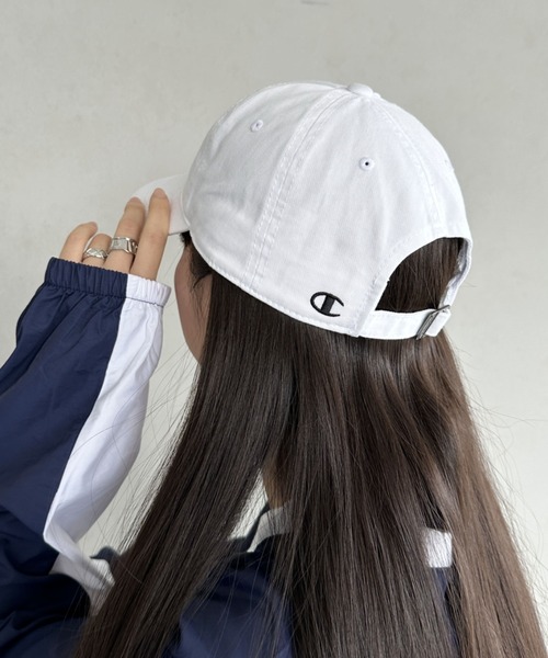 Champion（チャンピオン）の「【Champion】クラシック ウォッシュド コットン ベースボールキャップ / Classic Washed Twill Cap（キャップ・レディース・ブラック/ネイビー/グレー/カーキ/ホワイト/マルーン/ダークグリーン/パープル/レッド/ブルー・FREE）」の21枚目の写真