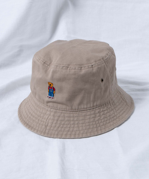 WEGO（ウィゴー）の「WEGO/ベア刺繍バケットハット（ハット・メンズ・ブラック/ダークベージュ・FREE）」の13枚目の写真