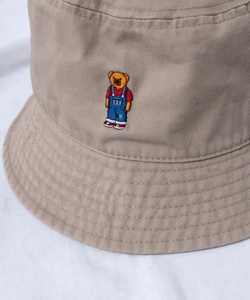 WEGO（ウィゴー）の「WEGO/ベア刺繍バケットハット（ハット・メンズ・ブラック/ダークベージュ・FREE）」の8枚目の写真