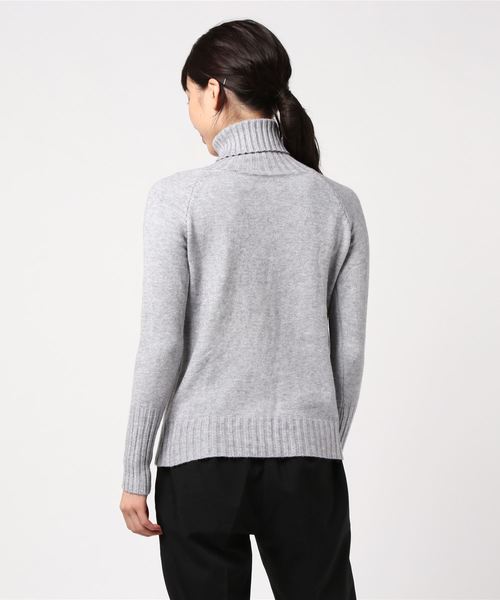 セール】リブ袖タートルネックニットセーター（ニット/セーター