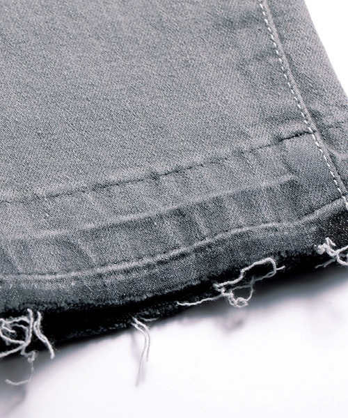 RANAN（ラナン）の「裾カットオフデザインスキニーデニム（デニムパンツ・レディース・オフホワイト/インディゴブルー/グレー・61/64/67/70/73）」の18枚目の写真