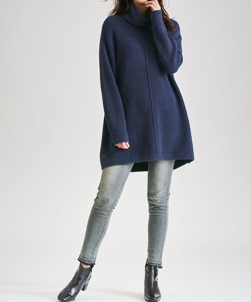 RANAN（ラナン）の「裾カットオフデザインスキニーデニム（デニムパンツ・レディース・オフホワイト/インディゴブルー/グレー・61/64/67/70/73）」の9枚目の写真