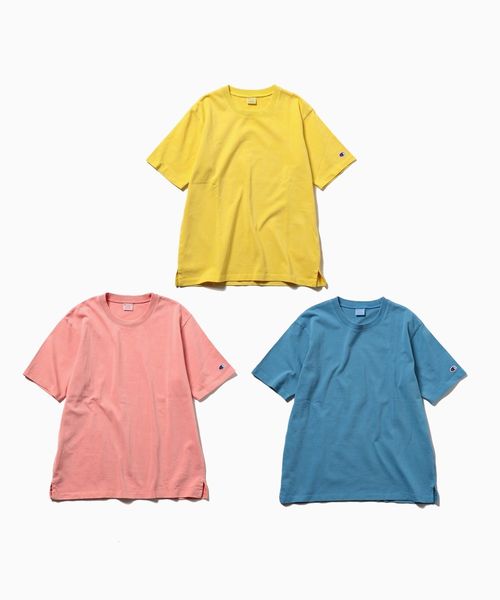 Champion(チャンピオン)の「Champion×SHIPS: 別注 32/3コットン ピグメントダイプルオーバー(Tシャツ/カットソー・メンズ・ライトブルー/ピンク/クリーム・X-LARGE/SMALL/MEDIUM/LARGE)」の19枚目の写真