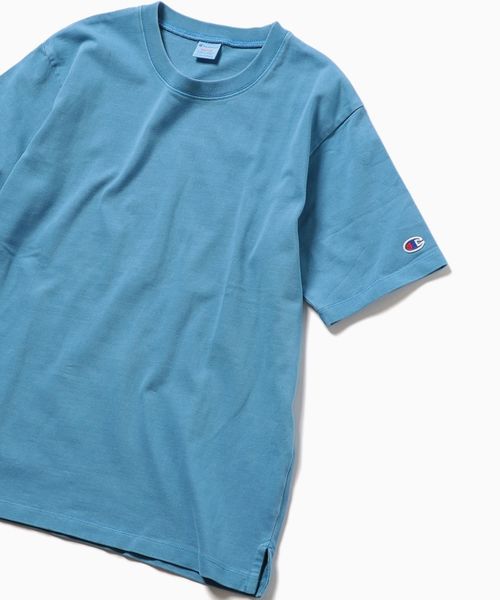 Champion(チャンピオン)の「Champion×SHIPS: 別注 32/3コットン ピグメントダイプルオーバー(Tシャツ/カットソー・メンズ・ライトブルー/ピンク/クリーム・X-LARGE/SMALL/MEDIUM/LARGE)」の11枚目の写真