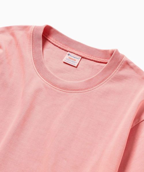 Champion(チャンピオン)の「Champion×SHIPS: 別注 32/3コットン ピグメントダイプルオーバー(Tシャツ/カットソー・メンズ・ライトブルー/ピンク/クリーム・X-LARGE/SMALL/MEDIUM/LARGE)」の8枚目の写真