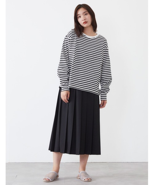 POU DOU DOU(プードゥドゥ)の「E/Rプリーツスカート(スカート・レディース・ブラック/イエロー/スミクロ・3)」の9枚目の写真