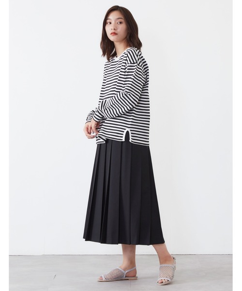 POU DOU DOU(プードゥドゥ)の「E/Rプリーツスカート(スカート・レディース・ブラック/イエロー/スミクロ・3)」の10枚目の写真