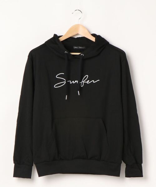 STYLEBLOCK（スタイルブロック）の「裏毛サーフ2ラインボックスロゴプリントスウェットパーカー（パーカー・メンズ・ベージュ系その他/ホワイト系その他4/ブラック系その他4/ブラック系その他5/グレー系その他4/グレー系その他5/ベージュ系その他2/ベージュ/ネイビー/ブルー系その他2/ブルー系その他/ホワイト/グレー系その他3/ブラック/ホワイト系その他/グレー/ブラック系その他/グレー系その他・M/L/LL）」の5枚目の写真