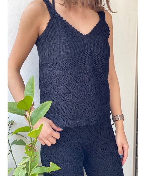 one way(ワンウェイ)の「クロシェキャミ(キャミソール・レディース・ベージュ/ホワイト/ブラック・FREE)」の6枚目の写真