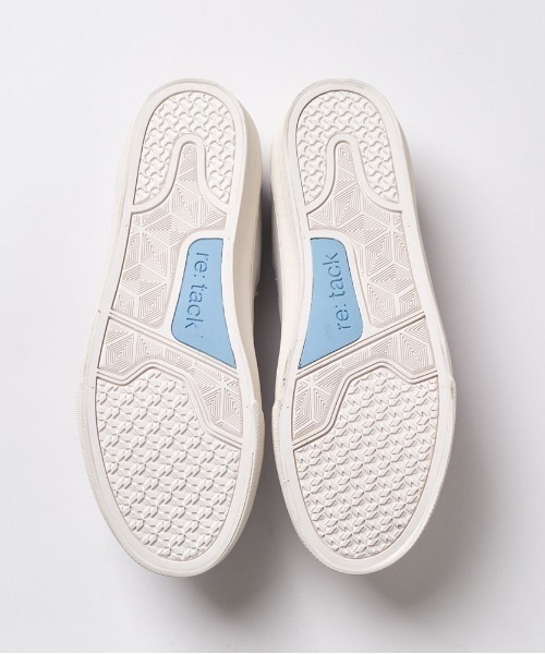 re:tack（レタック）の「【re:tack/レタック】PAREN LEATHER SLIP ON（スニーカー・メンズ・ホワイト×ホワイト/ブラック×ブラック・23cm/24cm/25cm/28cm）」の9枚目の写真