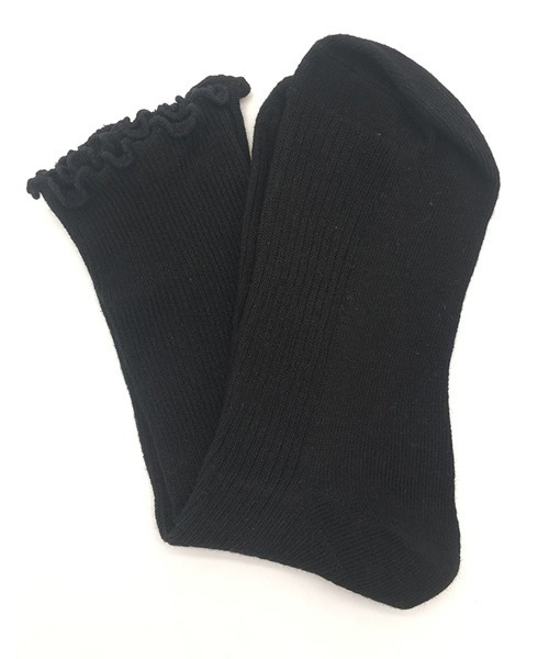 Futier land(フューティアランド)の「メローリブソックス(ソックス/靴下・レディース・ホワイト/ブラック・FREE)」の4枚目の写真