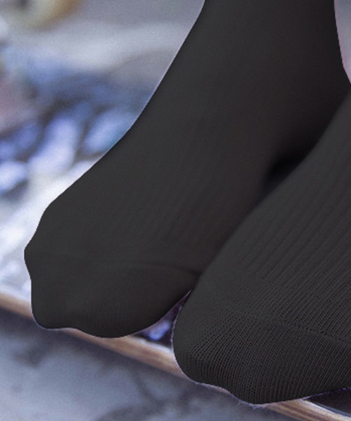 Futier land(フューティアランド)の「メローリブソックス(ソックス/靴下・レディース・ホワイト/ブラック・FREE)」の9枚目の写真