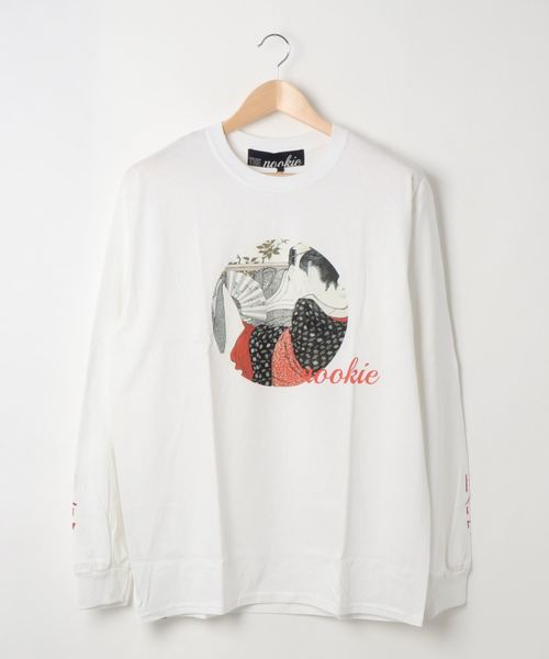 THE Nookie（ザヌーキー）の「/THE nookie/SYUNGA LS TEE（Tシャツ/カットソー・レディース・ホワイト/ブラック・FREE）」の4枚目の写真