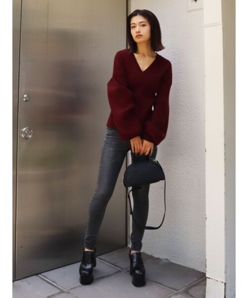 EMODA（エモダ）の「【ELDER】FIXハイウエストデニム（デニムパンツ・レディース・ブラック/インディゴブルー/ブルー/グレー・SMALL/MEDIUM/X-SMALL）」の7枚目の写真