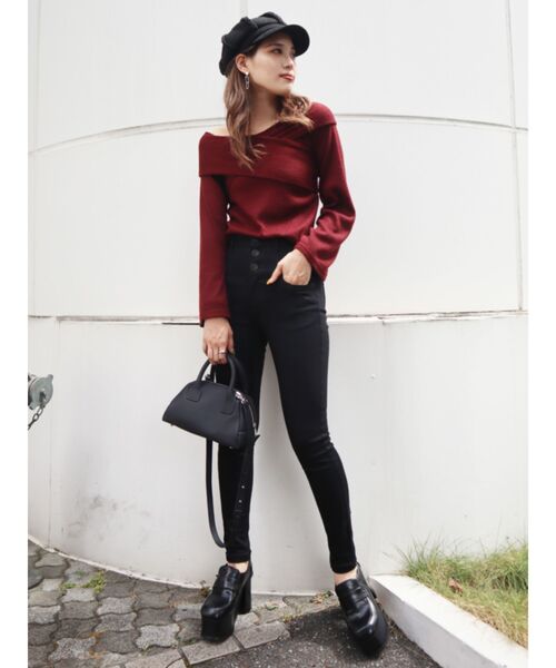 EMODA（エモダ）の「【ELDER】FIXハイウエストデニム（デニムパンツ・レディース・ブラック/インディゴブルー/ブルー/グレー・SMALL/MEDIUM/X-SMALL）」の10枚目の写真