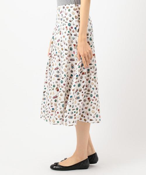 Paul Smith　切手柄　スカート ポールスミス PAUL SMITH 美品 21AW ロングスカート 切替