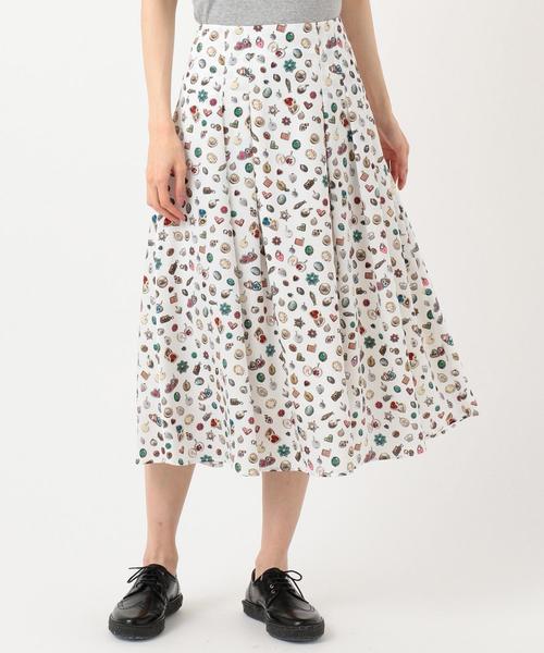 美品✨希少【Paul Smith】幾何学 アートプリント フレア スカート Paul Smith(ポールスミス)の「【WEB限定アイテム】LOCKETS