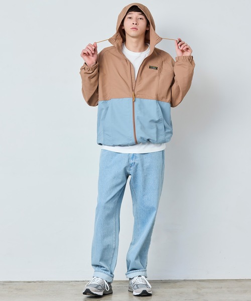 エルエルビーン フィールドジャケット 水色 L ジップアップ肉厚ブルゾン y2k 80s 80年代 エルエルビーン ウォームアップジャケット ナイロン