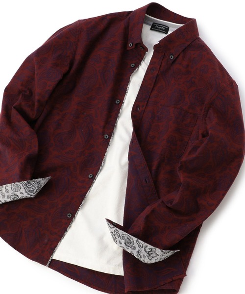 MEN'S BIGI（メンズビギ）の「ペイズリージャガード シャツ（シャツ
