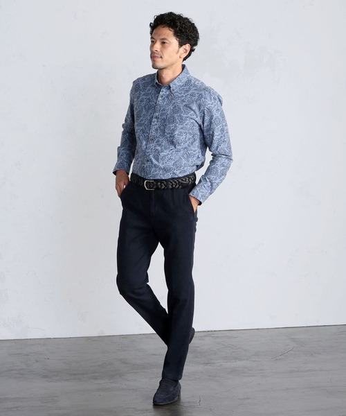 MEN'S BIGI（メンズビギ）の「ペイズリージャガード シャツ（シャツ/ブラウス・メンズ・ネイビー/ブラック/ボルドー・01/02/03/04）」の14枚目の写真